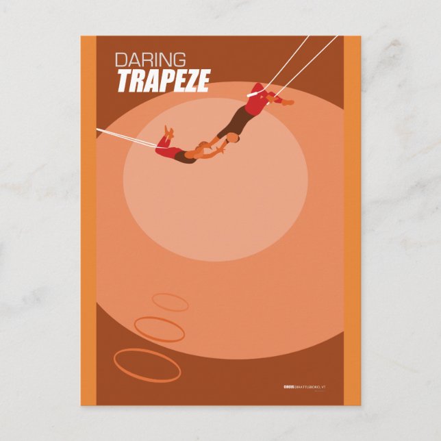 Cartão Postal Brattleboro Circus Arts - Rodas Wondrous (Frente)