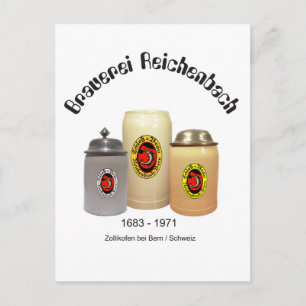 Cartão Postal Brauerei Reichenbach Bern Postkarte