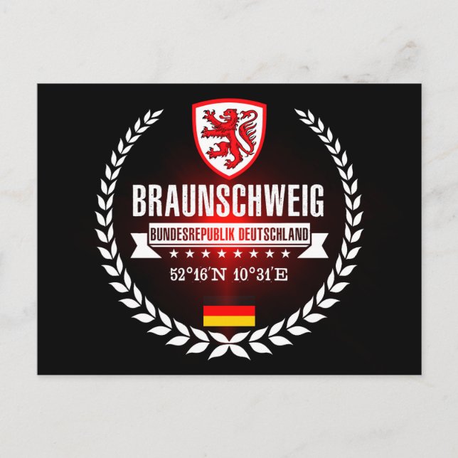 Cartão Postal Braunschweig (Frente)