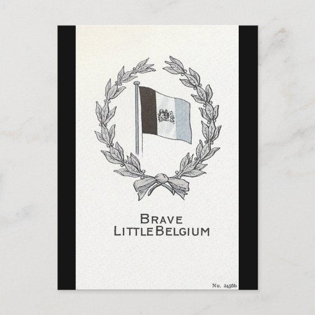 Cartão Postal Brave Little Belgium (Frente)