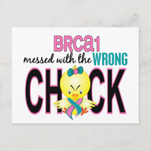 Cartão Postal BRCA1 Mensado com Pintinho Incorreto