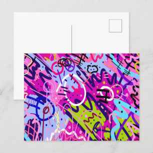 Cartão Postal Break Out Star: Abstrato Art