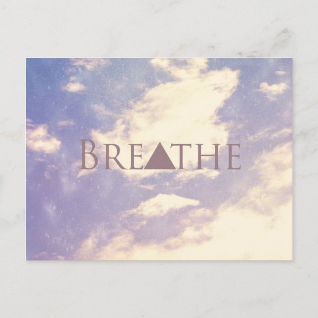 Cartão Postal Breathe Postcard (Frente)