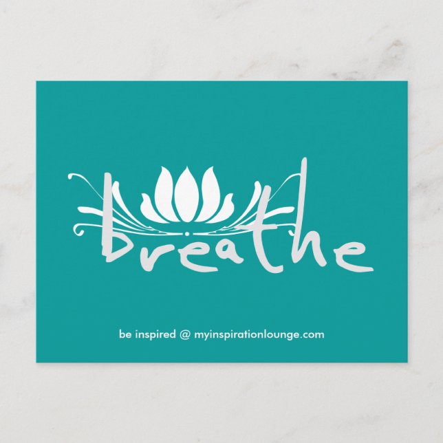 Cartão Postal Breathe Postcard (Frente)