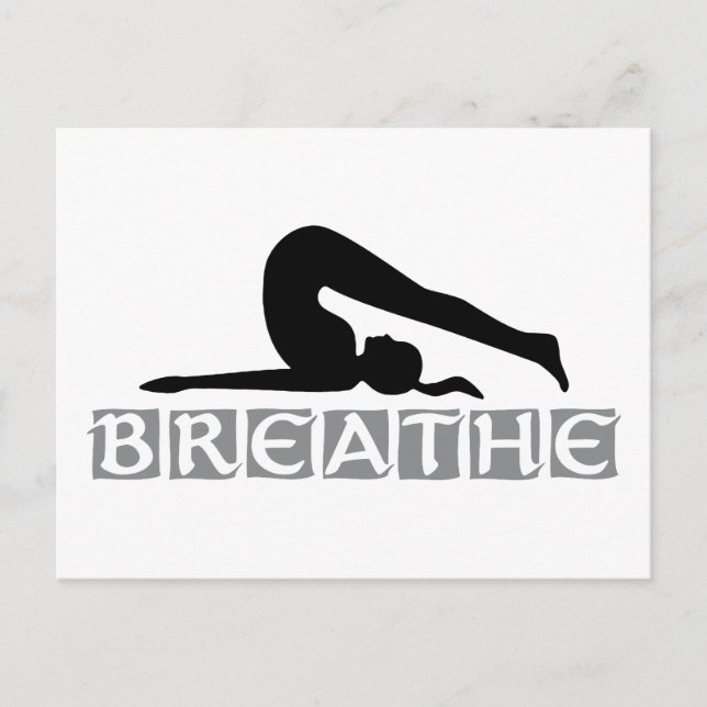 Cartão Postal BREATHE Yoga (Frente)