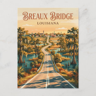 Cartão Postal Breaux Bridge EUA