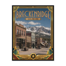Breckenridge Colorado Vintage Arte Deco Idade Dour