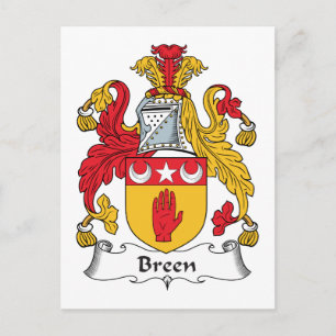 Cartão Postal Breen Family Crest