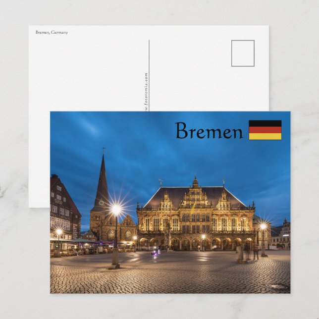 Cartão Postal Bremen Alemanha (Frente/Verso)