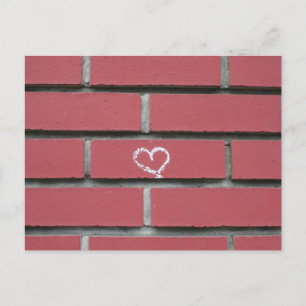 Cartão Postal Brick Heart