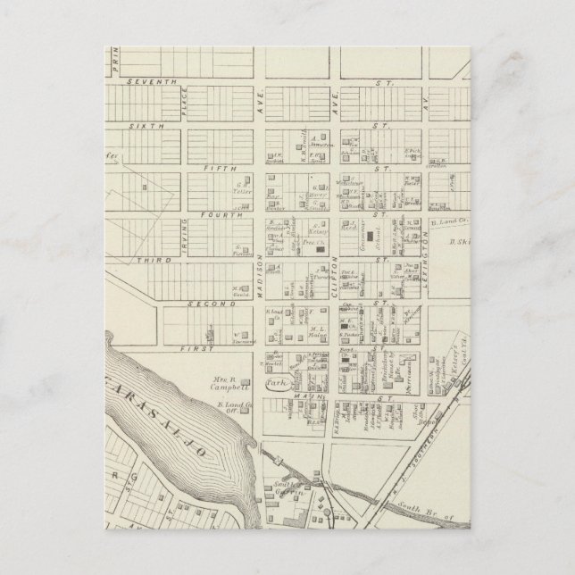 Cartão Postal Bricksburg, Ocean County New Jersey (Frente)