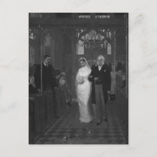 Cartão Postal Bride vitoriano