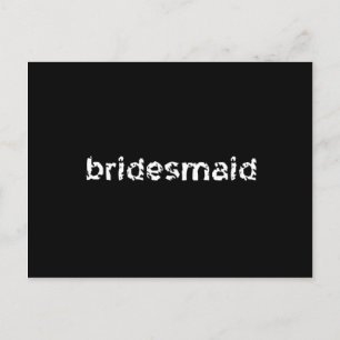 Cartão Postal Bridesmaid