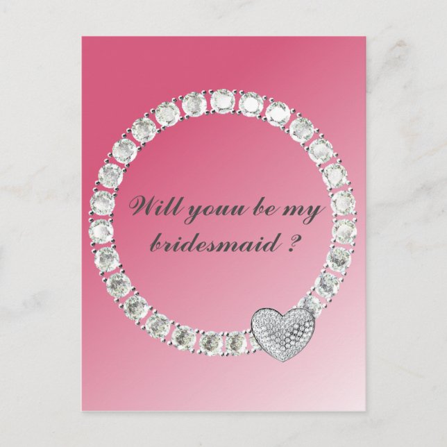 Cartão Postal Bridesmaid (Frente)