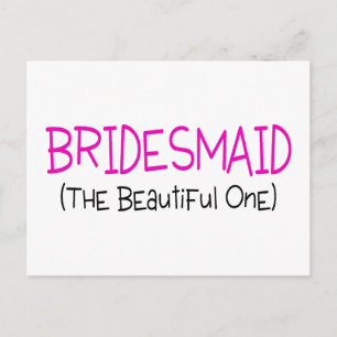Cartão Postal Bridesmaid A Linda