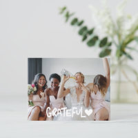 Bridesmaids Grateful Photo Obrigado