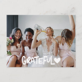 Cartão Postal Bridesmaids Grateful Photo Obrigado