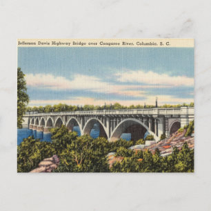 Cartão Postal Bridge, Congaree River, Columbia, Carolina do Sul