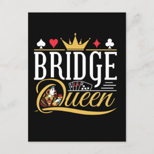 Cartão Postal Bridge Queen Card Women