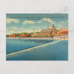 Cartão Postal Bridge Street, Grand Rapids, Michigan