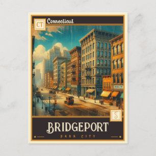 Cartão Postal Bridgeport, Connecticut   Vintage