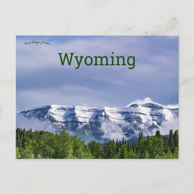 Cartão Postal Bridger Teton National Forest Wyoming (Frente)
