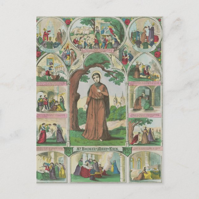 Cartão Postal Brigada santo da Irlanda (Frente)