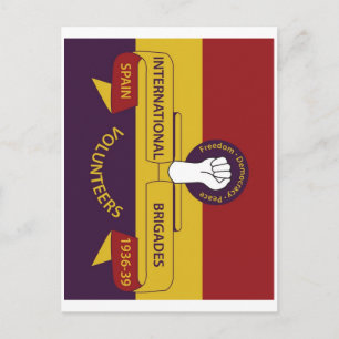 Cartão Postal Brigadas Internacionais