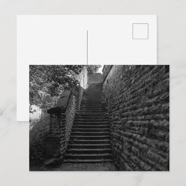 Cartão Postal Brighouse Steps - West Yorkshire (Frente/Verso)