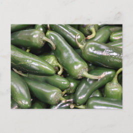 Cartão Postal Bright Green Jalapeno Peppers Ainda Vidas