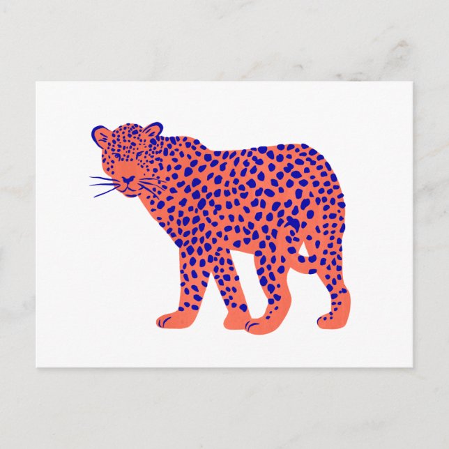 Cartão Postal Bright Leopardo (Frente)