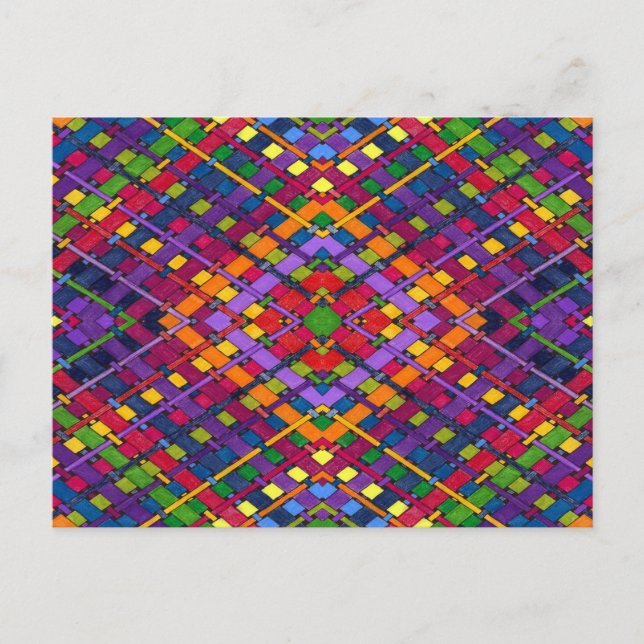 Cartão Postal Bright Weave (Frente)
