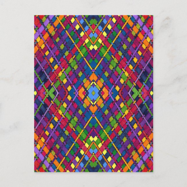 Cartão Postal Bright Weave (Frente)