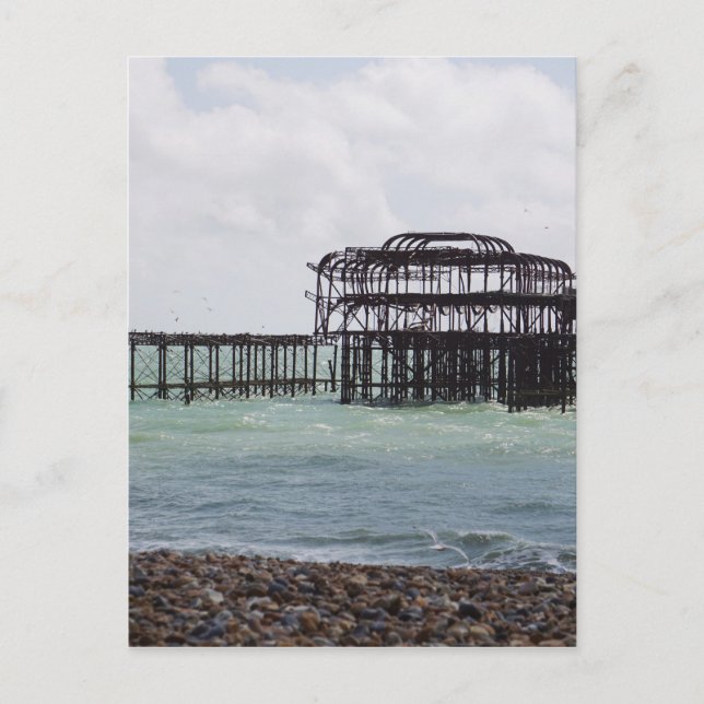 Cartão Postal Brighton West Pier (Frente)