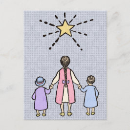 Cartão Postal Brilha Brilha Estrelinha Rima Infantil Vintage