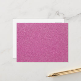 Cartão Postal Brilho Cor-de-Rosa, Minigrama, Fundo da Brilhante