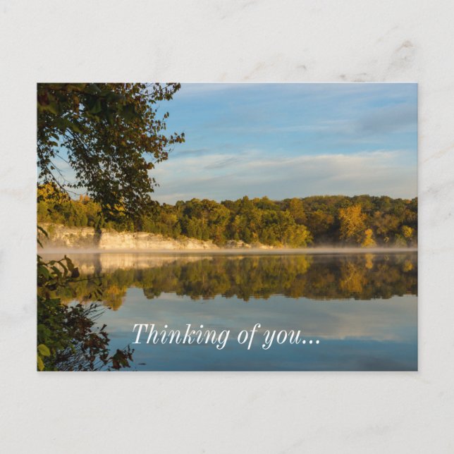 Cartão Postal Brilho Da Manhã Do Outono (Frente)