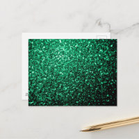 Brilho de purpurina verde esmeralda