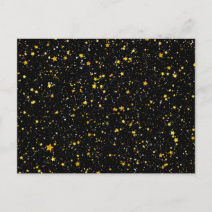 Cartão Postal Brilho Stars3 - Preto do ouro