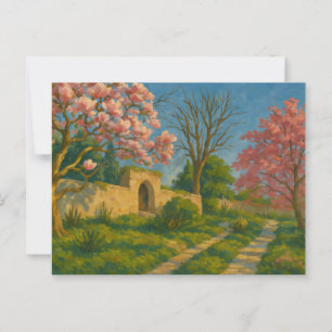 Cartão Postal Brilhos Gêmeos - Pintura do Caminho do Jardim Tran