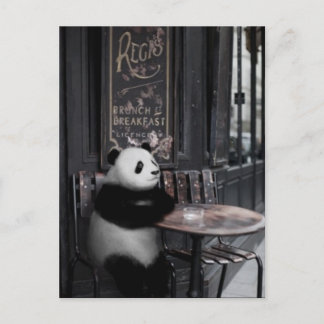 Cartão Postal Brincando em um café