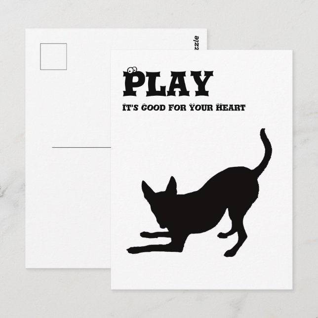 Cartão Postal Brincar: É bom para você (Frente/Verso)