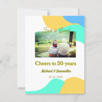 brinde a 50 anos de aniversário amor é doce retrô
