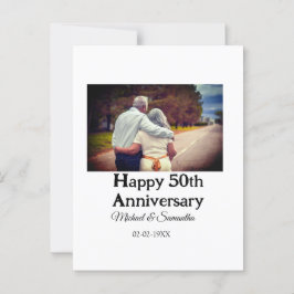 Cartão Postal brinde aos 50 anos de aniversário adicionar nome f