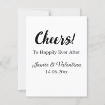 Brinde para felizes para sempre adicionar nome do 