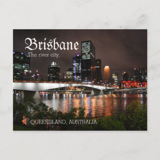 Cartão Postal Brisbane Queensland Austrália a cidade do rio