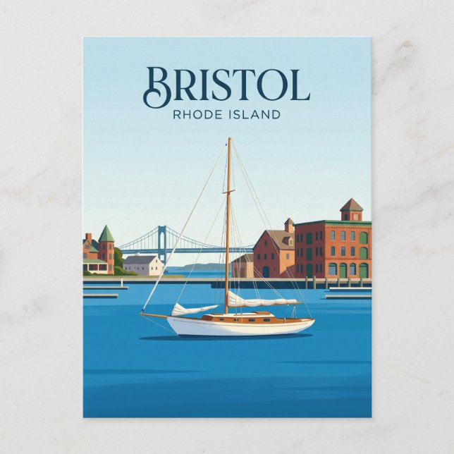 Cartão Postal Bristol EUA (Frente)