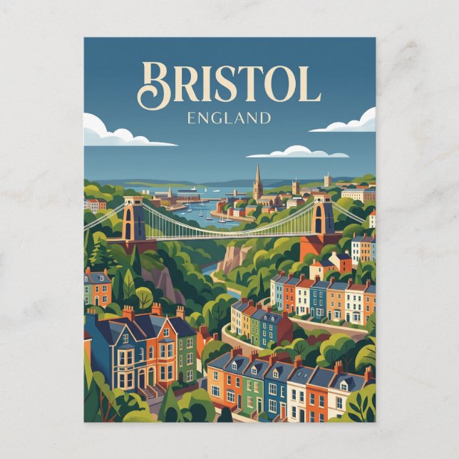 Cartão Postal Bristol Inglaterra (Frente)