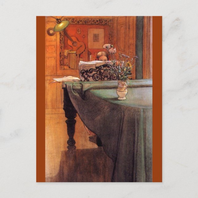 Cartão Postal Brita no Piano (Frente)