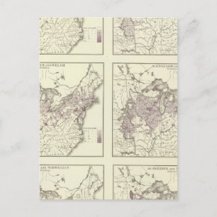 Cartão Postal Britânico Americano, Inglês, Galês, Sueco